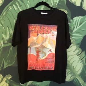 Zara Graphic Tee in Black